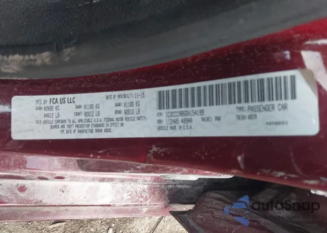 2016 Chrysler 200 Limited из США, поврежденный, VIN 1C3CCCAB6GN154199